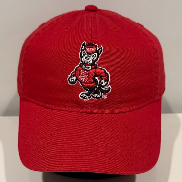 North Carolina NC State Wolfpack Legacy Strapback Adjustable Hat Cap Red - Picture 1 of 7